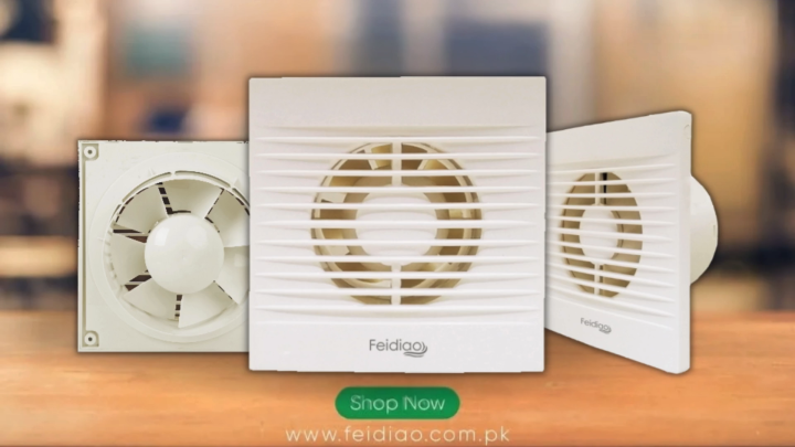 FEIDIAO Slim and Stylish 4 inch Ventilation Exhaust Fan - Imported