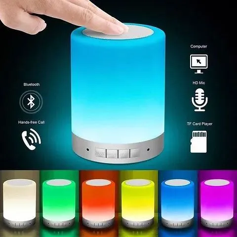 LED Light Portable Bluetooth Speaker / Night Light Bluetooth Speaker ...