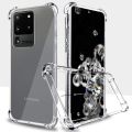 For Samsung Galaxy S20 Ultra 6.9 5G - Camera Protection Premium Silicone Case Crystal Clear Soft Tpu Ultra-Thin Transparent Flexible Protective Mobile Phone Back Cover - Camera.