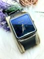 Watch for Men Brown Strap Square watch case shape for Men Slim Steel Design. 