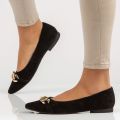 Women's Black Close Shoes Close Toe Casual Footwear for Ladies. 