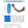 100 Pcs Protective Waterproof Disposable Plastic Arm Sleeves Covers Oversleeves Oil-Proof with Elastic Wrist Kitchen Restaurant. 