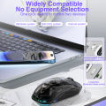 AULA SC660 Wireless Mouse Bluetooth Gaming Mouse 10000DPI Optical Sensor Macro Programmable Ergonomic Mice For Laptop PC Gamer. 