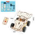 Wooden DIY RC Car Kit - STEM Building Toy with Remote Control, Racing Car Science Project for Kids & Teens . 