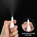 5PCS 10ml-60ml Empty Nasal Spray Pump White Plastic Spray Bottles Mist Nose Refillable Bottle Packaging Accessories.