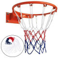 Standard Basketball Net Durable Nylon Thick Thread Three Color Universal Basketball Net Mesh Replacement. 