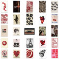 50Pcs Retro Y2K Girls Stickers Downtown Y2K DIY Stickers Scrapbooking Phone Luggage Skateboard Waterproof Decals.