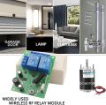 Remote Control Wireless Switch 433Mhz DC 12V 1CH RF 10A Relay Receiver and 2CH Transmitter For Door Electromagnetic Lock.