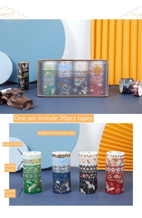 Japanese%20Gold%20Foil%20Washi%20Tape%205pc/set%20Adhesive%20multicolor%20-%20Image%203