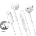 Gionee Type C Handsfree Wired Earphones Stereo Bass Earbuds with Mic for Android Type C Devices. 