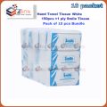 Smile Hand Towel Tissue  White 150 pcs ×1 ply Tissue pack of 10 packet. 