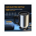 Car Electric Heating Cup 12V Stainless Steel Thermos 450ml USB Heated Mug For Outdoor Travel Camping Coffee Tea Warm Accssories. 
