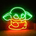 Baby Alien Neon Sign Alien Decoration Green Alien Glow Sign Bedroom Living Room Men's Cave Party Birthday Wall Decoration. 