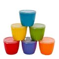 6 Pieces Spicy Containers Plastic 275ml High Quality. 