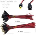 DC Power Pigtail Female + Male Connections . 