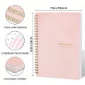 52 Weeks Weekly Planner Notebook A5 Undated Spiral Agenda Daily Student Schedules Journal Stationery Office School Supplies. 