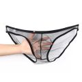 Men's  Underwear Briefs Slip Soft Breathable Male Panties Net See Through Mesh Low Waist Briefs Underpants. 