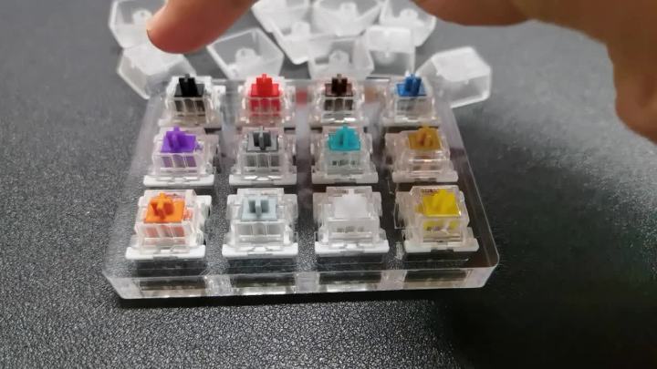 Outemu Switch Tester for Mechanical Keyboard Gaming Switch 9 12 Key Blue Linear Clicky Slient Silver White Axis Customize Gaming