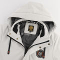 Men's Winter Hooded Parker Windproof Jacket Removable Hood Multiple Embroidered Badges Thick Warm Lined Outdoor Casual Jacket.