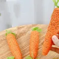 Cat toy Audible carrot tickling cat stick high and boring baby cat molar stick Bite resistant cat scratching board pet products. 