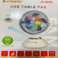 Joy Super JY-2570 Professional 6 Battery Rechargeable Portable Table Fan. 