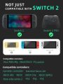 DATA FROG Silicone Thumb Grip Caps for Switch 2 Joy-Con Controller Anti-Slip Joystick Cap Cover Compatible with NS2 Accessories.