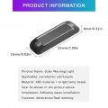 Motorcycle Bicycle Mini LED Wireless Warning Anti-Theft Caution Light Prevent Rear end Collision Solar Power Strobe Running Lamp. 
