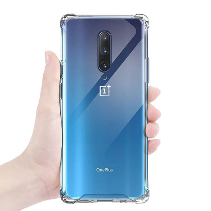 OnePlus 7 Pro Clear TPU Back Cover Slim Protective Transparent Case with Shock Absorption