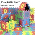 36 pcs Children mini EVA Foam Alphabet Letters Numbers Floor Soft Baby Mat 3D puzzle Kids Educational toys Alphanumeric Mats. 