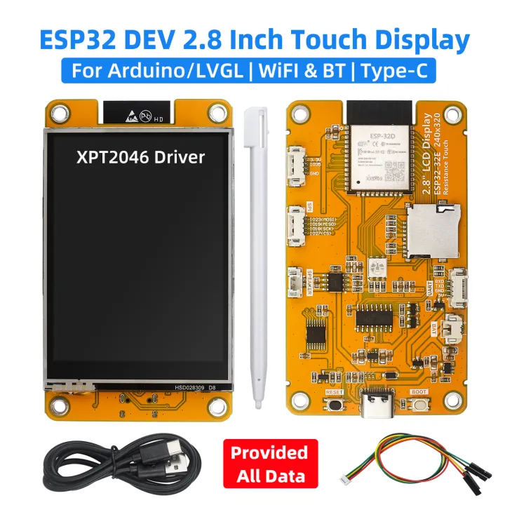 ESP32 Development Board for Arduino LVGL WiFi Bluetooth 2.8 Inch Touch ...