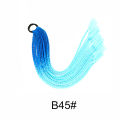 Synthetic 24Inch Y2K Rainbow Horsetail Wig Long Boxing Braid Hair Ponytail Extension High Temperature Fiber Hairpiece for Women. 