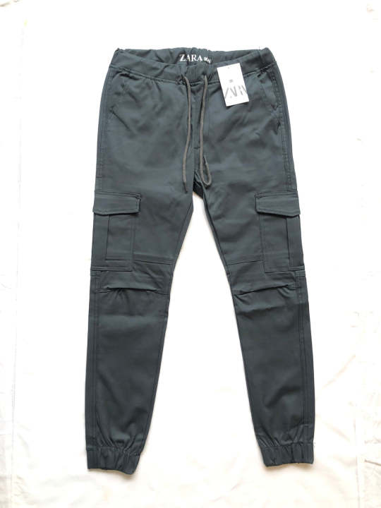 Dark Grey Cargo Trouser for men