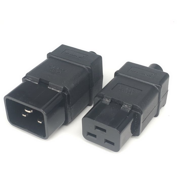 C19 C20 Plug Adapter Repalcement Male Female Rewireable Power Converter ...