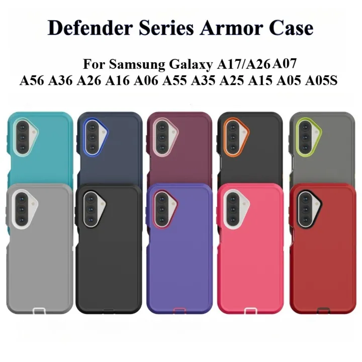 Shockproof%20Defender%20Phone%20Case%20For%20Samsung%20Galaxy%20A17%20A07%20A56%20A36%20A26%20A16%20A55%20A35%20Otter%20Armor%20Box%20Rugged%20Cover%20With%20Clip%20Holder%20-%20Image%206
