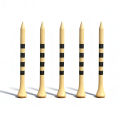 50 Pcs Bamboo Golf Tees 2-3/4'' 3-1/4" More Durable Stable Black Red stripes Ball Tee Dropshipping. 