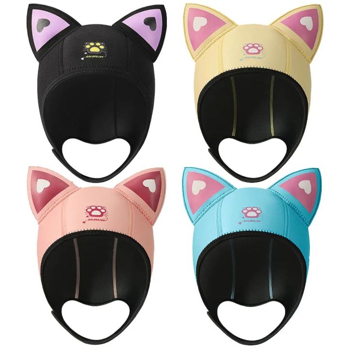 Cat%20Ears%20Diving%20Hood%203mm%20Neoprene%20Wetsuit%20Hood%20Cute%20Women%20Swim%20Cap%20for%20Surfing%20Snorkeling%20Water%20Sports%20Surf%20Diving%20Hat%20-%20Image%202