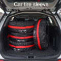 Car Spare Tire Cover Polyester Car Tyre Storage Bags Automobile Spare Tire Storage Protection Dustproof Cover Tyre Accessories. 