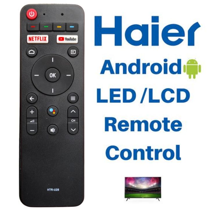 HAIER Smart Android LED/LCD TV Remote Control Without voice with Youtub ...