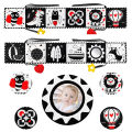 Soft Baby Books - High Contrast Black & White Touch & Feel Crinkle Cloth Books for Infants & Toddlers, Baby Girl & Boy . 