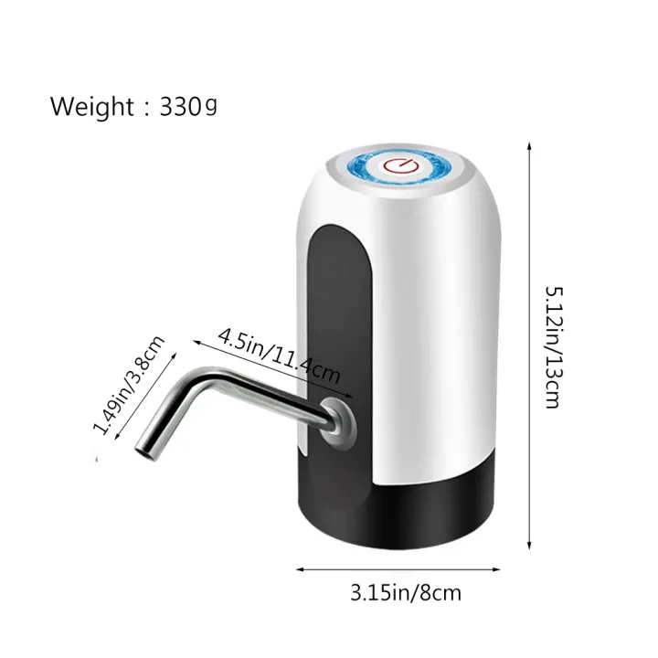 Usb Charge Portable Water Dispenser Electric Pump For 5 Gallon Bottle ...