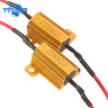 2PCS 25W 50w 6ohm 8ohm 50ohm Load Resistor LED Flash Rate Turn Signals Light Indicator Controllers, for Car Lamp. 