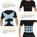 1/2 PCS Men Body Shaper T-Shirt Slimming Shapewear Corrective Posture Belly Control Compression Man Modeling Underwear Corset. 