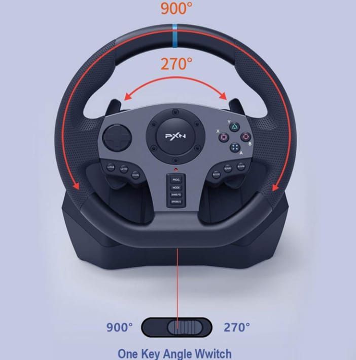 PXN V9 Steering Wheel Brand New for PC Gaming