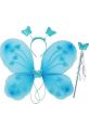 Fairy Wings Set For Girls 8 Color Buterflly Wings  Stick & Hairband Kids Party Dress Costume. 