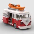 Technical Car T1 MOC Camper Van Vehicle Model Building Blocks Children s City Car Toys Festival Party s. 