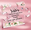 Gift for Sister, decoration piece  Size 5.5 x 6 inch,VP print.  Price, 1580❤️💐. 