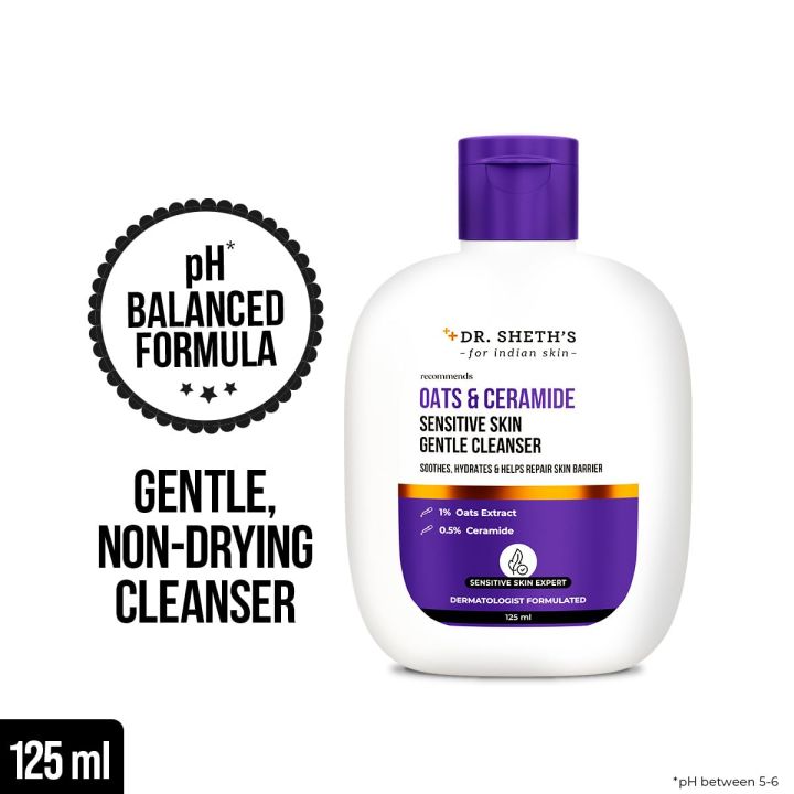 Dr.%20Sheths%20Oats%20&%20Ceramide%20Sensitive%20Skin%20Gentle%20Cleanser%20%7C%20For%20Delicate%20Irritated%20Skin%20%7C%20pH%20Balanced,%20Daily%20Use%20Non-Drying%20Cleanser%20To%20Hydrate,%20Soothe%20&%20Restores%20Skin%20Barrier%20%7C%20Cleans%20Dirt,%20Oil%20&%20Make-Up%20%7C%20Free%20of%20Sulphates,%20Paraben,%20Dye%20&%20Fragrance%20%7C%20F%20-%20Image%203