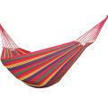 Outdoor anti rollover canvas hammock curved wooden stick duckbill hammock dormitory swing hammock double thick hammock.