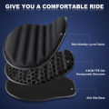 Wavy Motorcycle Seat Cushion arge 3D Honeycomb Structure Pressure Relief & Breathable Motorcycle TPE Gel Seat Pad for Long Rides. 