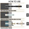 10/500 Set Expansion Pipe with Screw Self Tapping Screw Drilling Plug Expansion Bolt Tools for Hollow Walls Tile Drywall Anchors. 